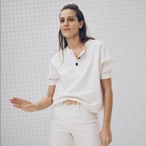 Madewell Raw Edge Henley Tee